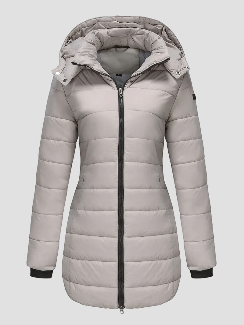 women's mid-length down jacket