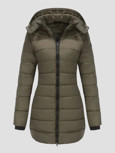 women's mid-length down jacket