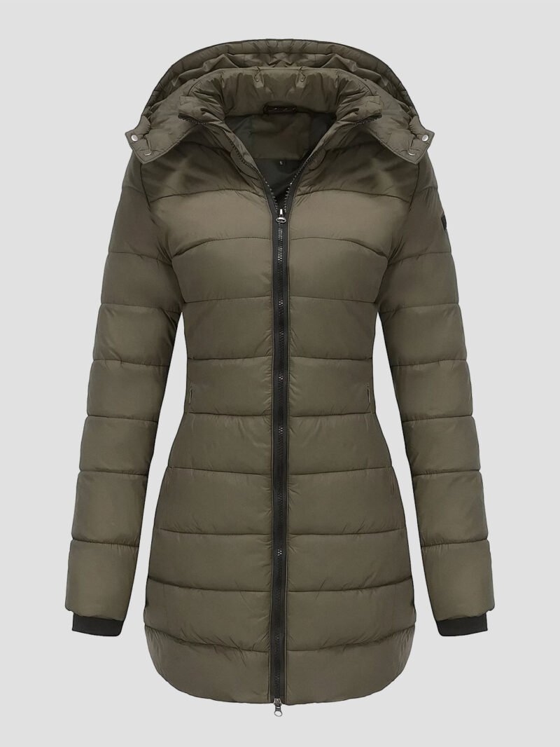 women's mid-length down jacket