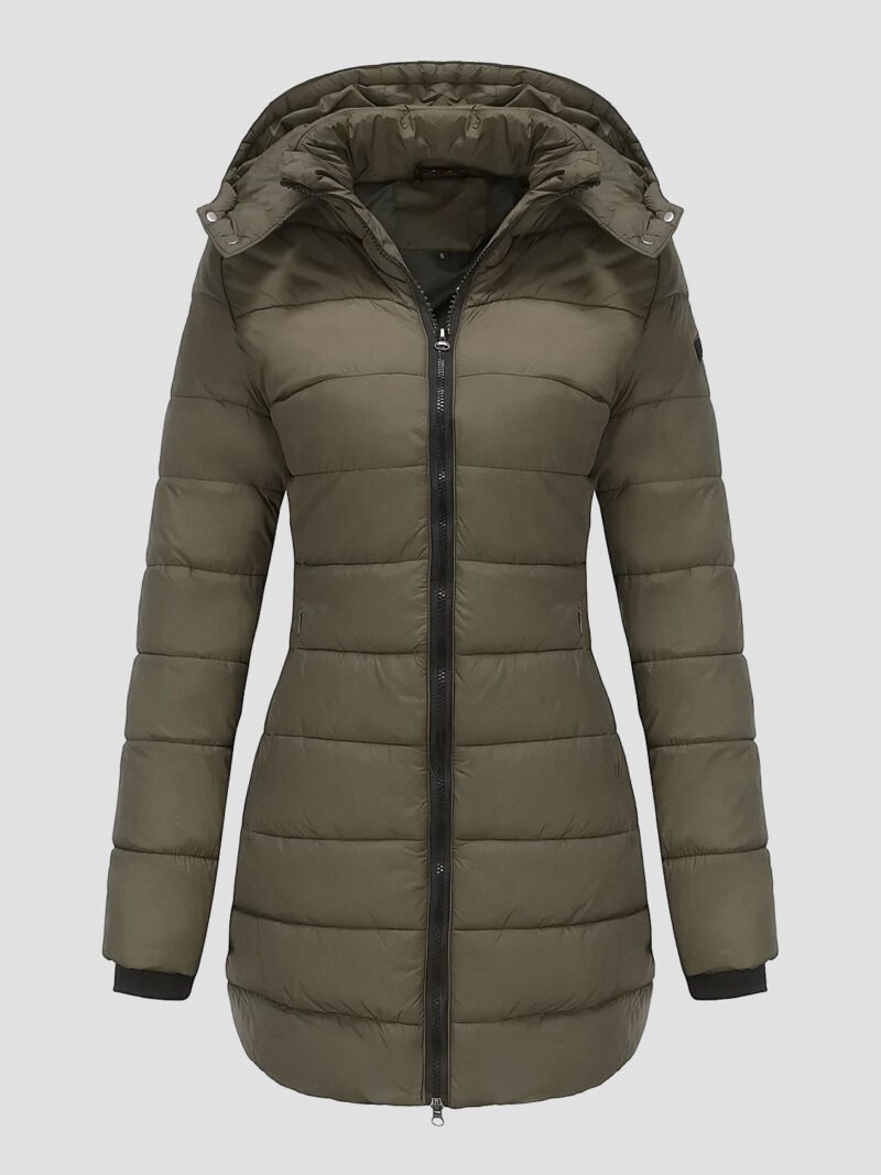 women's mid-length down jacket