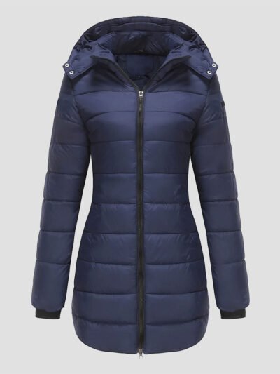 women's mid-length down jacket