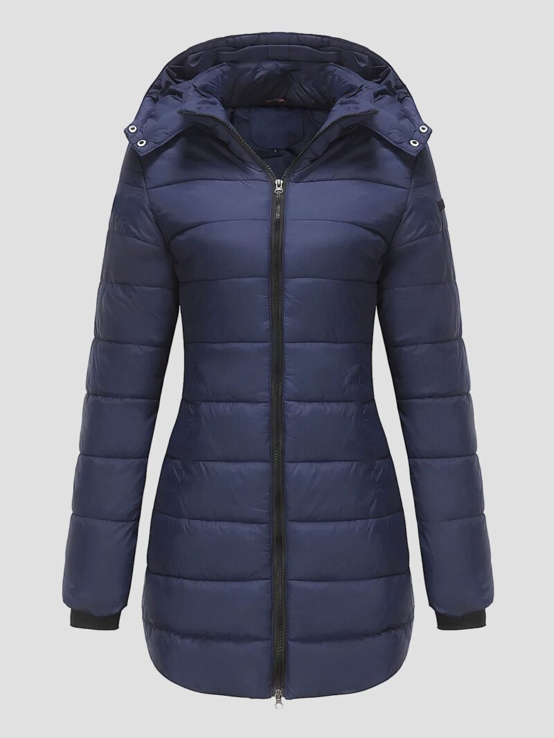 women's mid-length down jacket