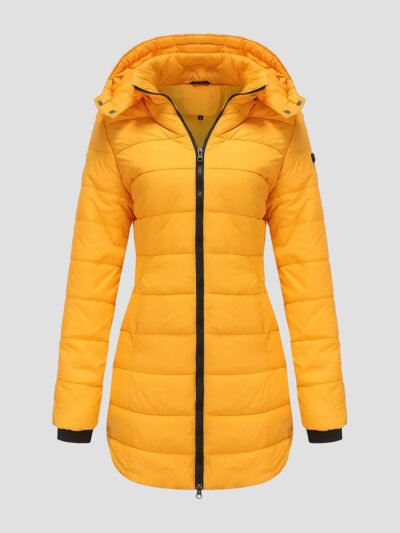 women's mid-length down jacket