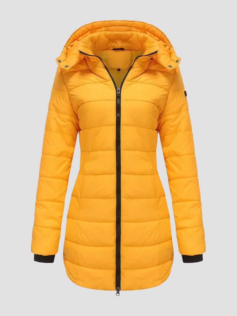 women's mid-length down jacket