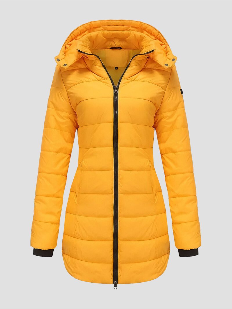 women's mid-length down jacket