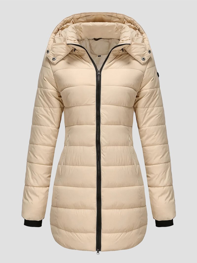 women's mid-length down jacket