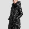 women's shiny quilted down jacket
