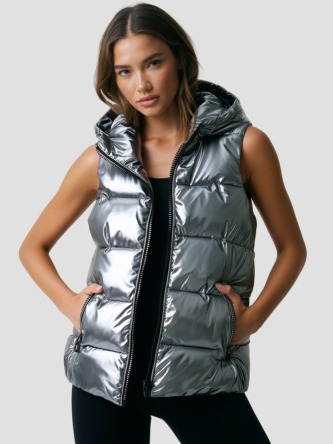 CAPELLE – Doudoune sans manche avec capuche femme 3 imgi 183 womens sleeveless down jacket with hood
