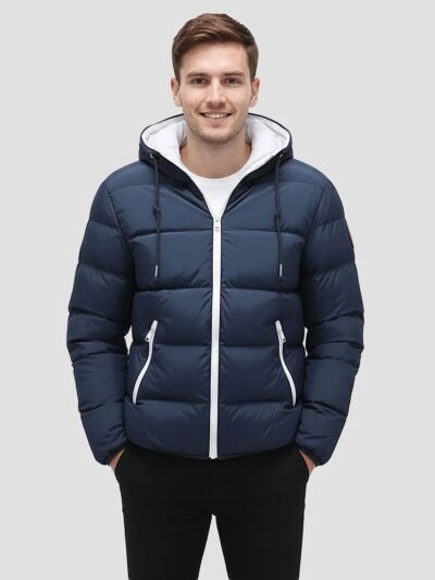 NAVYLIGHT – Doudoune légère homme bleu marine 9 imgi 43 mens lightweight navy blue down jacket