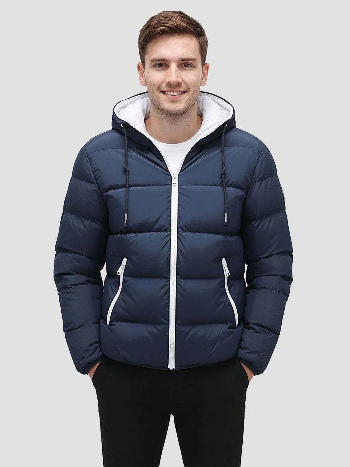 NAVYLIGHT – Doudoune légère homme bleu marine 5 imgi 43 mens lightweight navy blue down jacket