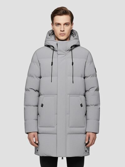 imgi 45 mens long hooded down jacket