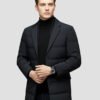 luxury men's long down jacket