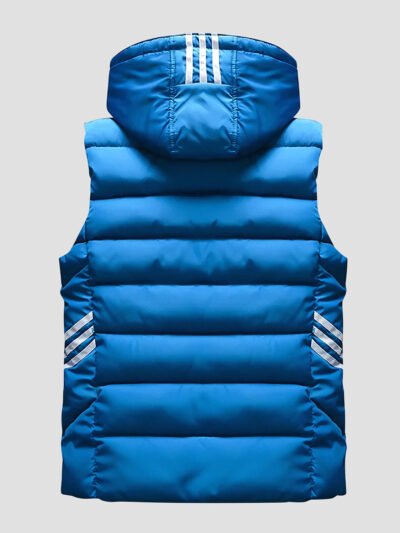 men's blue sport sleeveless down jacket