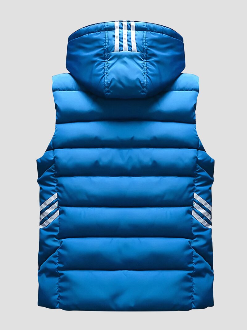 men's blue sport sleeveless down jacket