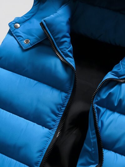men's blue sport sleeveless down jacket