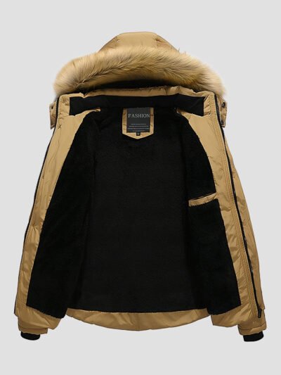 TERRAFUR – Doudoune marron homme fourrure 9 mens brown fur down jacket 4
