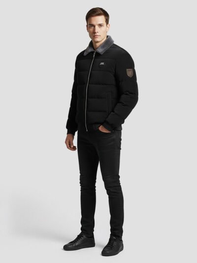 Men's corduroy down jacket