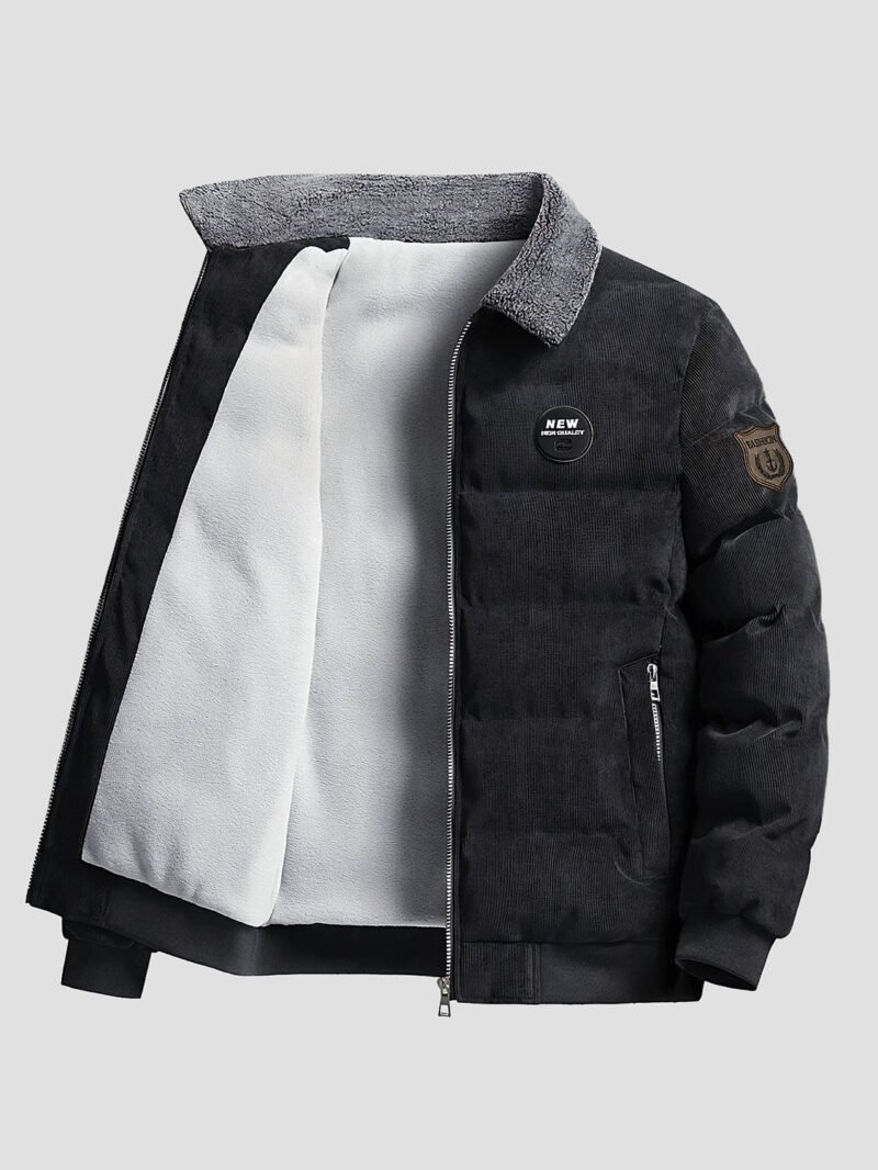 Men's corduroy down jacket
