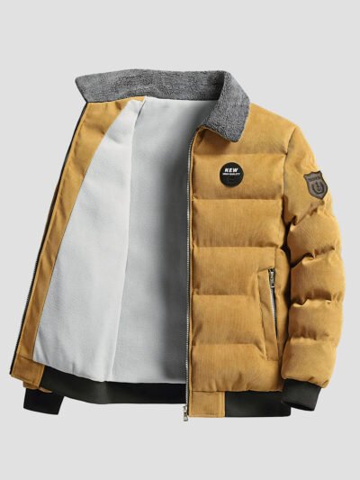 Men's corduroy down jacket