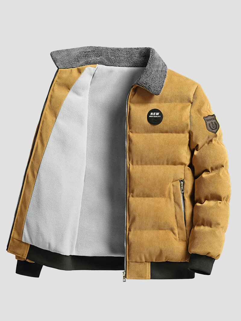Men's corduroy down jacket