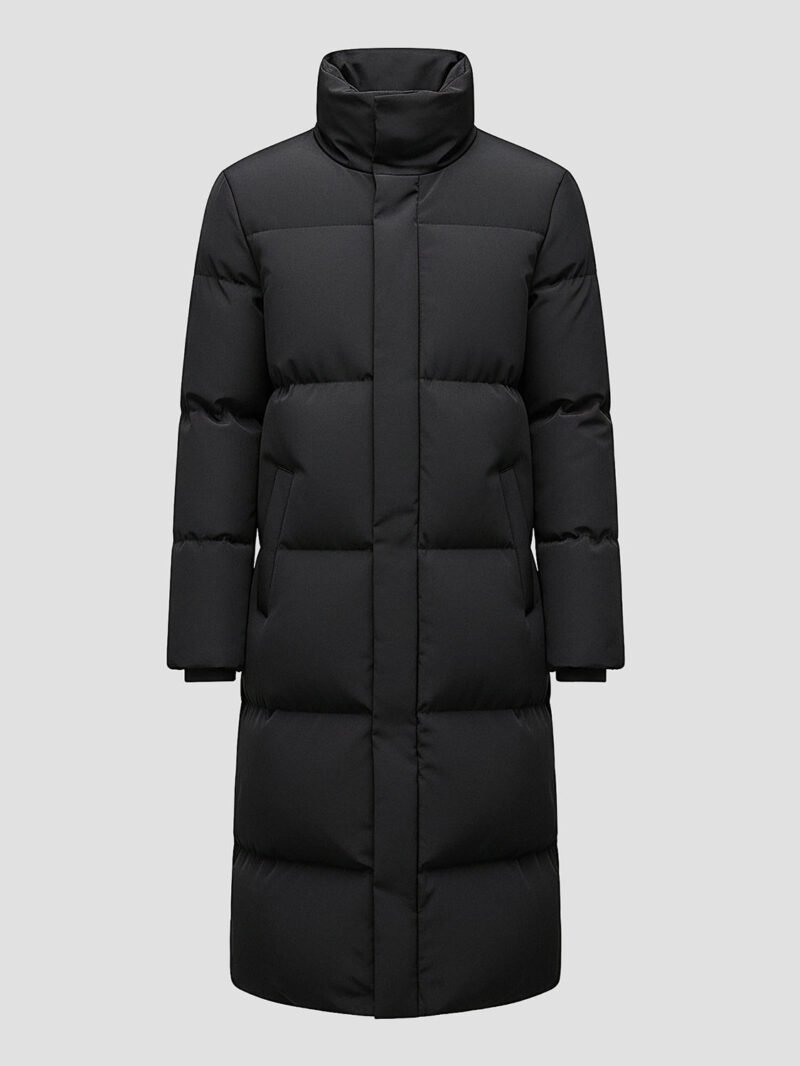 men's extra long down jacket