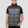 men's gray sleeveless down jacket