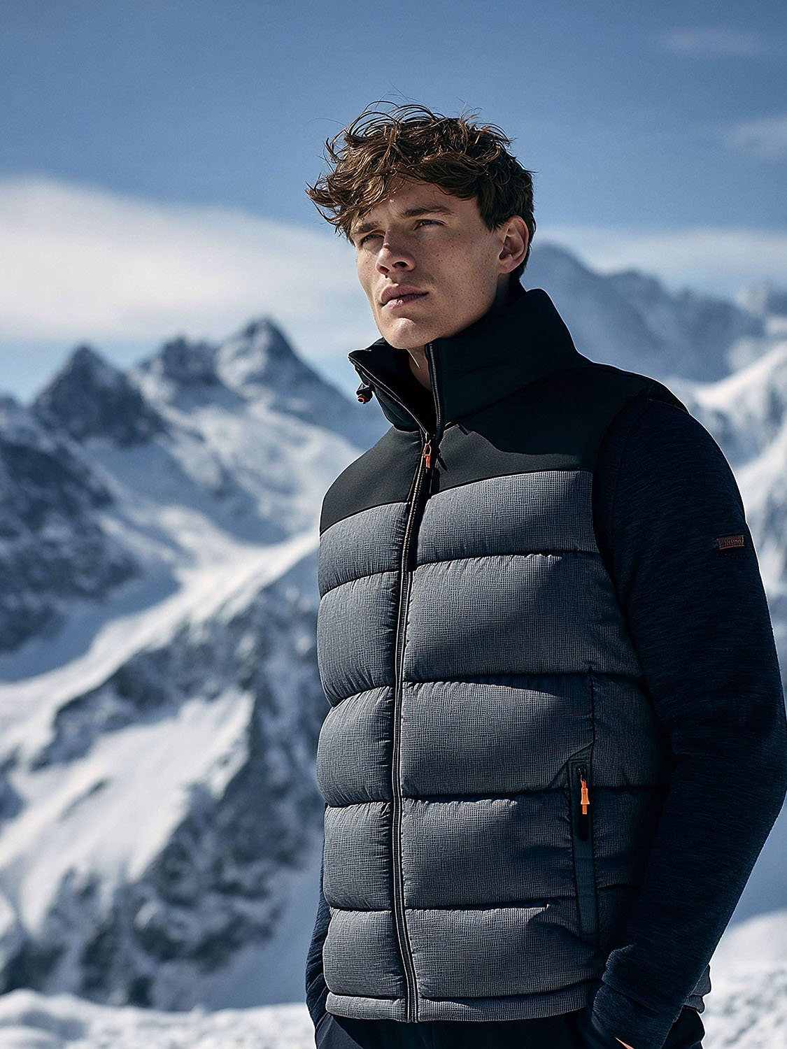 ASHGREY – Doudoune sans manche gris homme 5 men's gray sleeveless down jacket