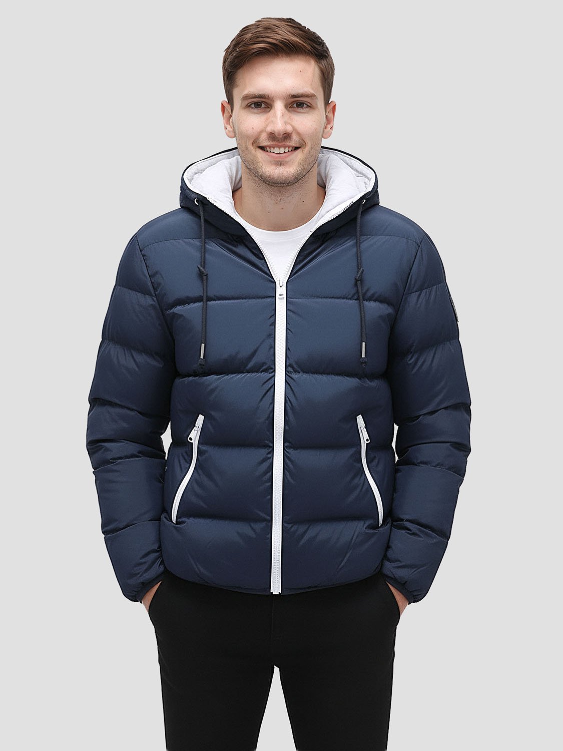 NAVYLIGHT – Doudoune légère homme bleu marine 1 men's lightweight navy blue down jacket