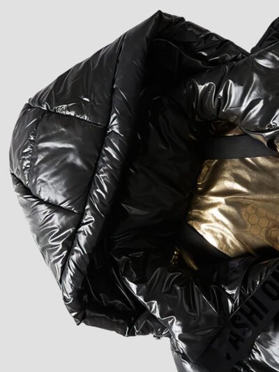 men's shiny quilted down jacket