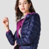 reversible women's down jacket