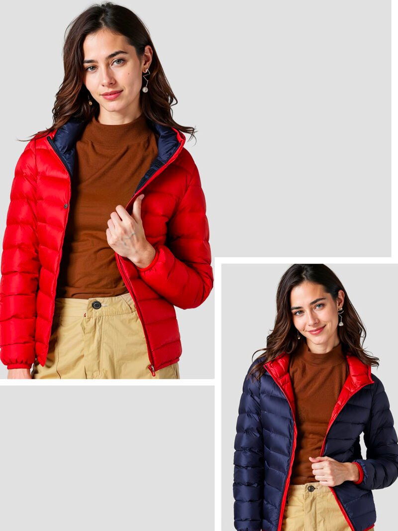 reversible women's down jacket
