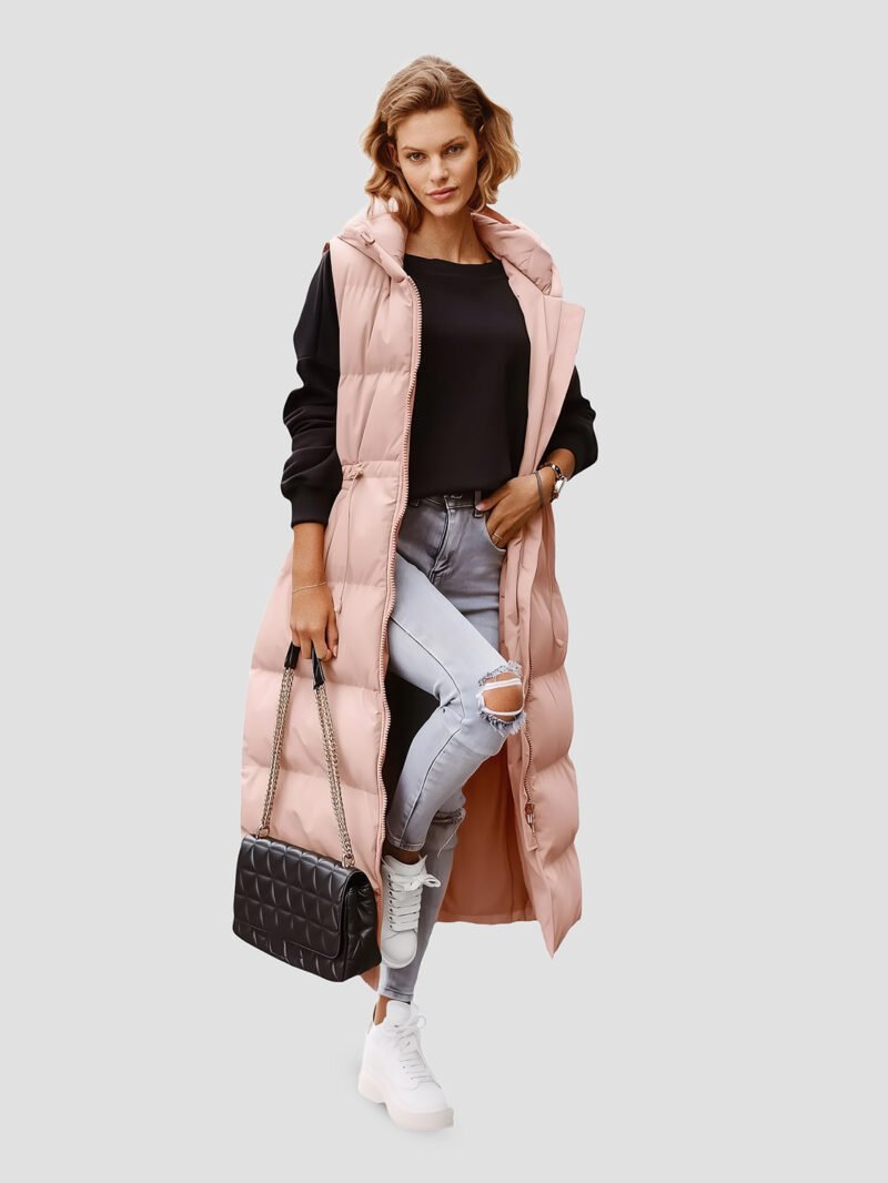 womens-extra-long-sleeveless-down-jacket Women's extra long sleeveless down jacket