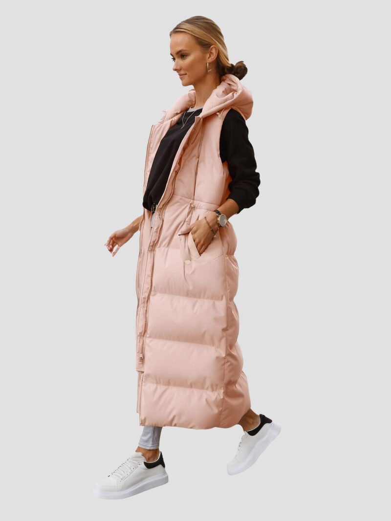 womens-extra-long-sleeveless-down-jacket_4 Women's extra long sleeveless down jacket