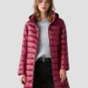women's lightweight long down jacket