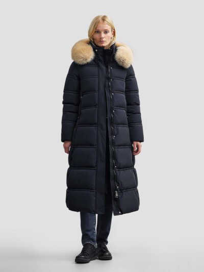 women's long winter down jacket