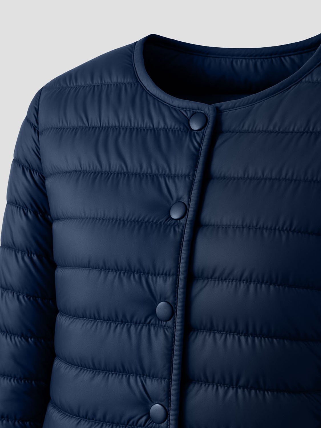 women's navy blue lightweight down jacket