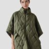 women's poncho down jacket