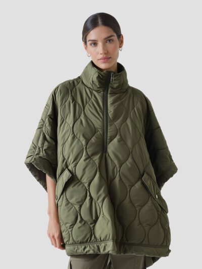women's poncho down jacket