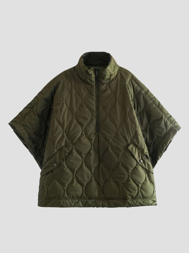 women's poncho down jacket