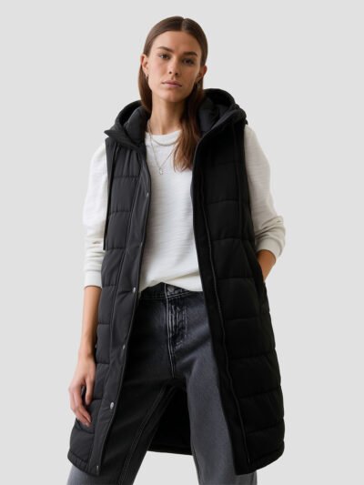 women's quilted sleeveless down jacket