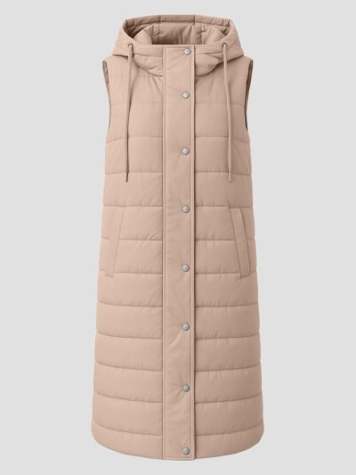 women's quilted sleeveless down jacket