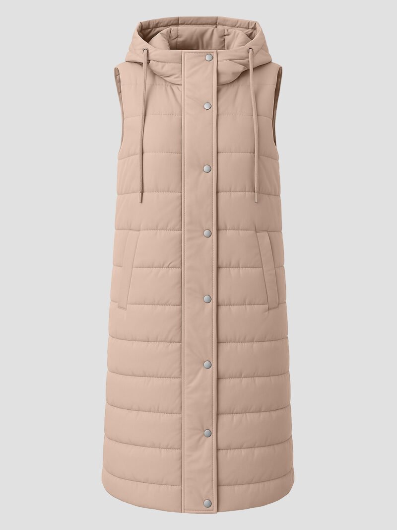 women's quilted sleeveless down jacket