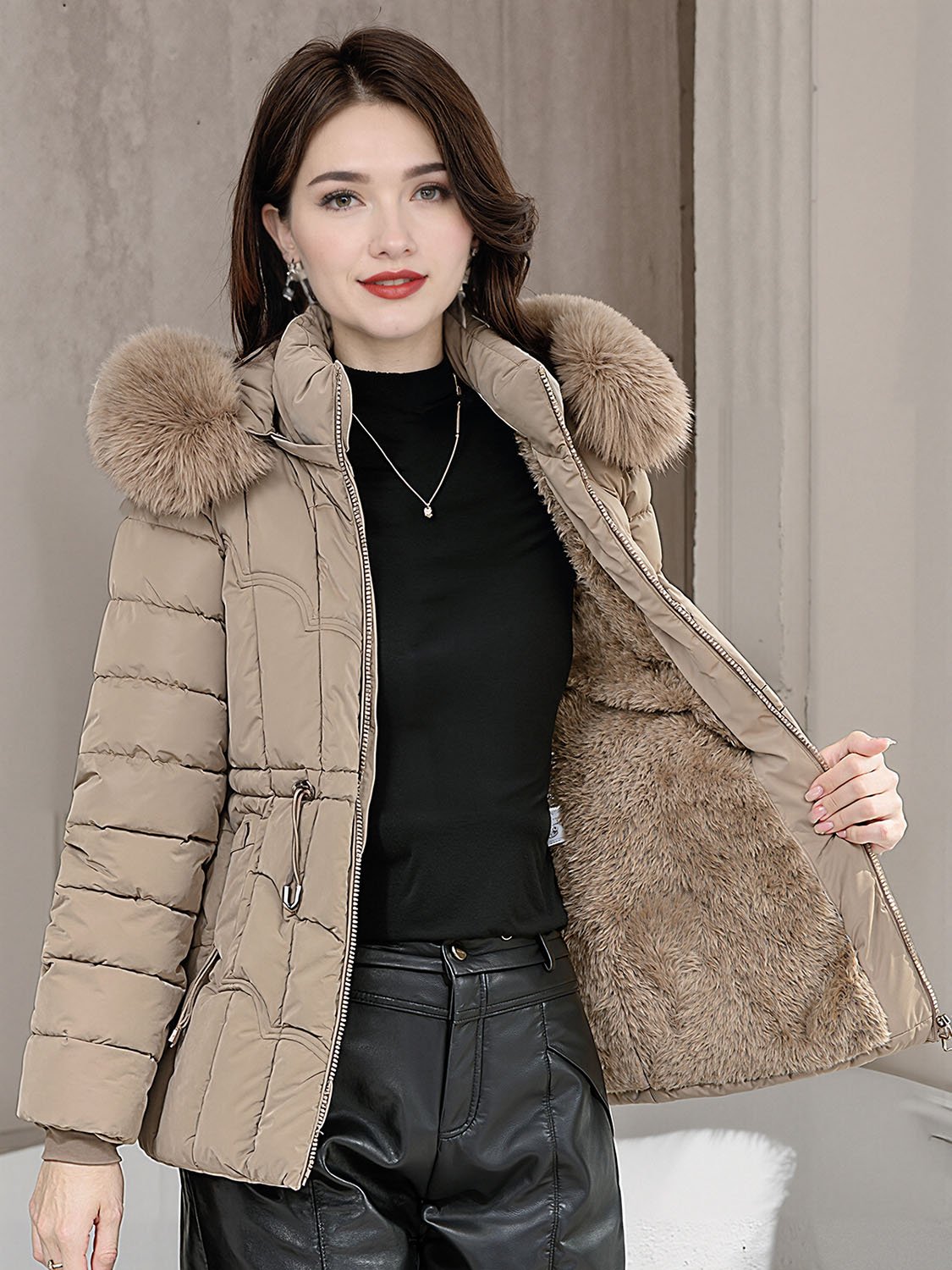 FROSTFUR – Doudoune courte femme fourrure 7 womens short fur down jacket 10