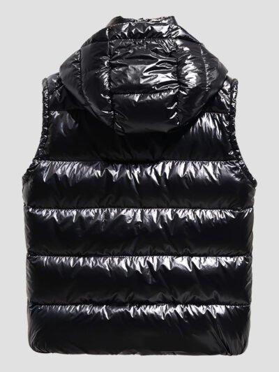 black women's sleeveless down jacket