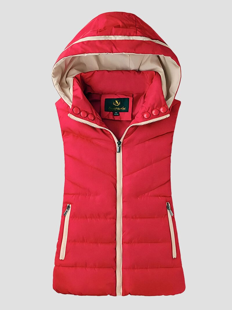 women's sleeveless riding down jacket