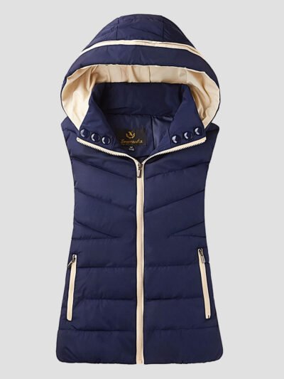women's sleeveless riding down jacket