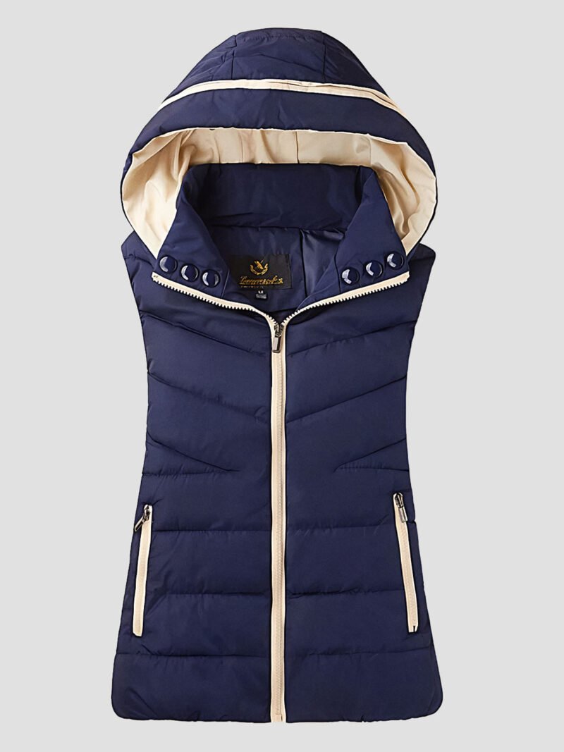 women's sleeveless riding down jacket