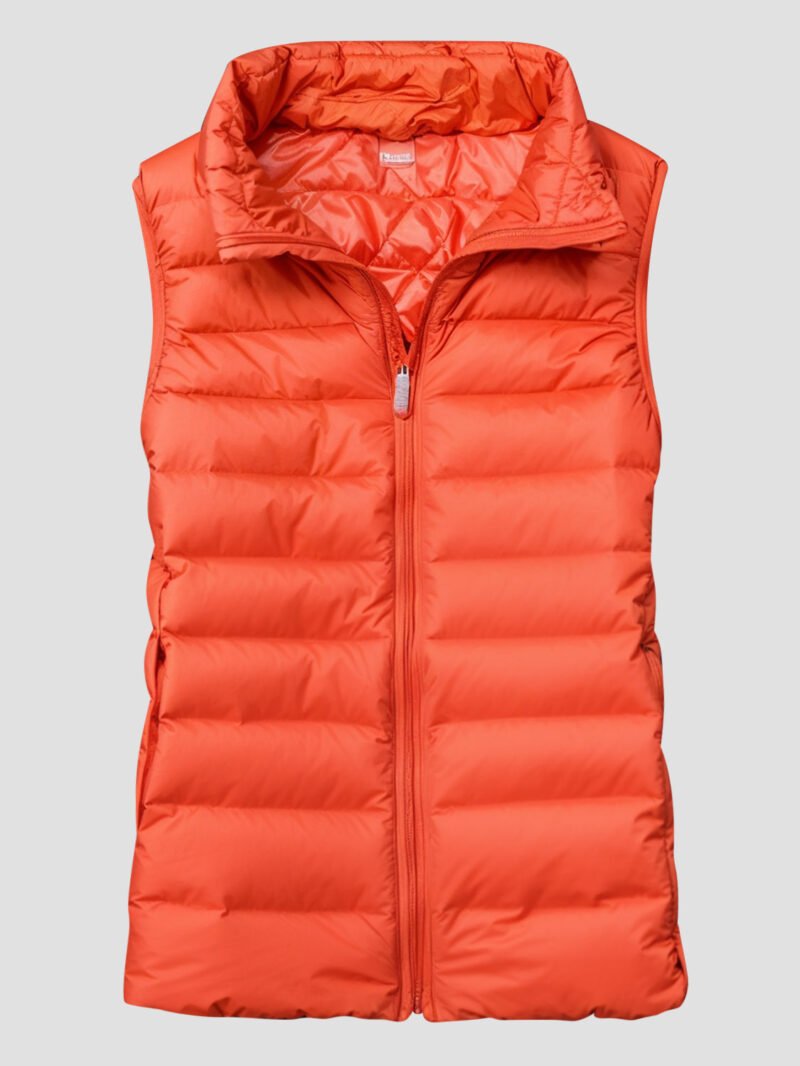 womens-slim-fitted-sleeveless-down-jacket_4 women's slim fitted sleeveless down jacket