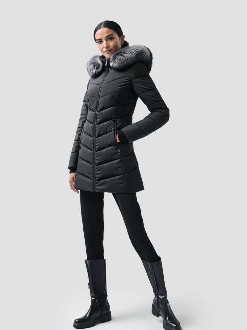 women's winter mid-length down jacket