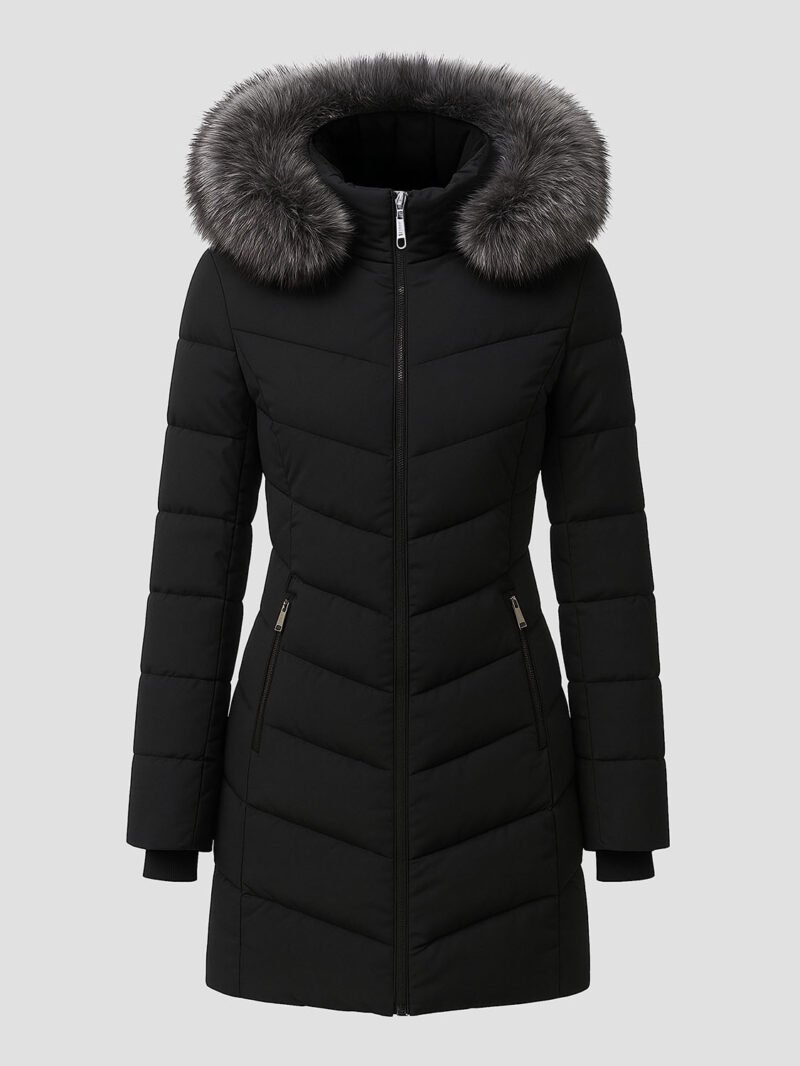 women's winter mid-length down jacket